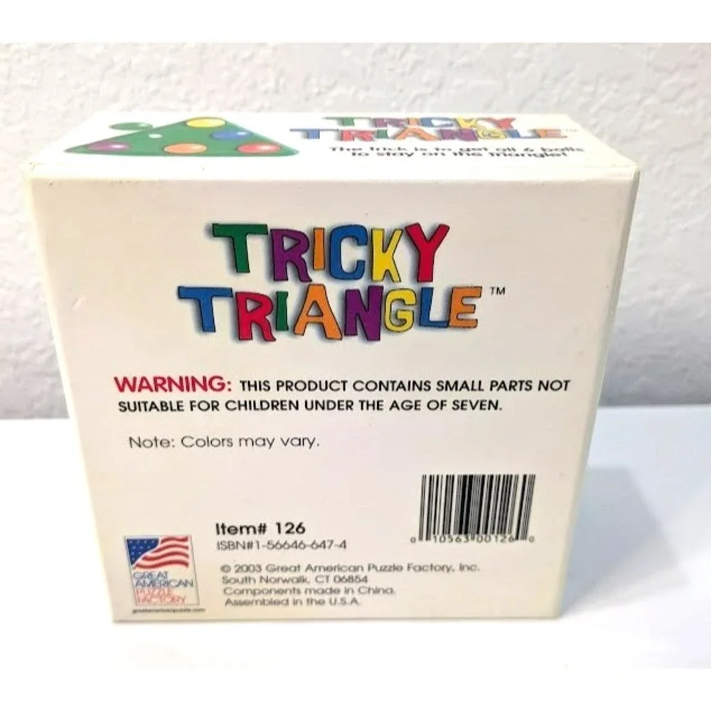 Great American Puzzle Factory 2003‎ Tricky Triangle Game NEW in Box Age 7 and Up